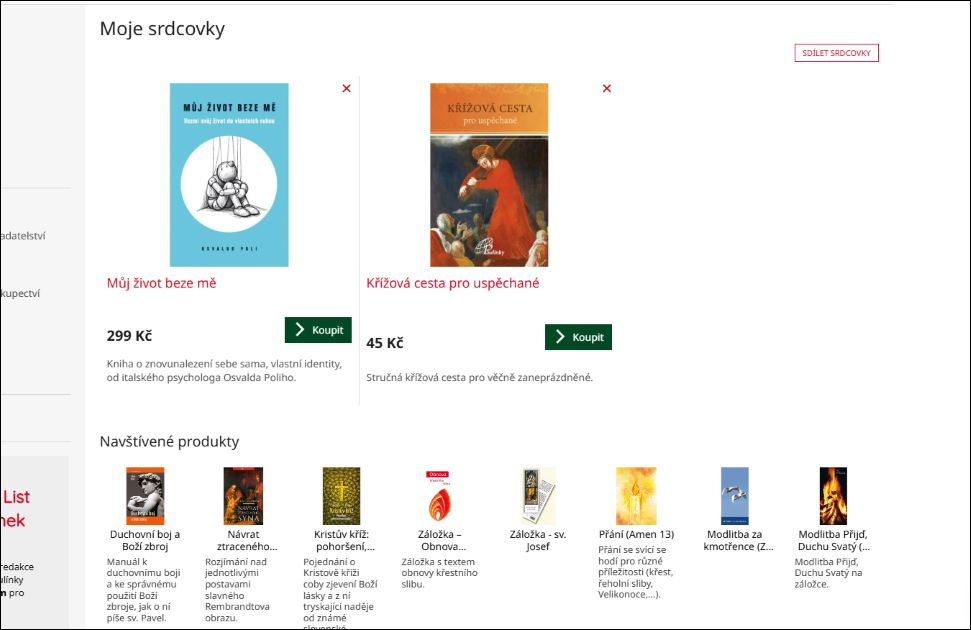 srdcovky a posledni navstivene